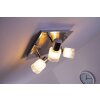 Brilliant LED Plafond spot Chroom, Nikkel mat, Wit, 3-lichts