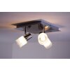 Brilliant LED Plafond spot Chroom, Nikkel mat, Wit, 3-lichts