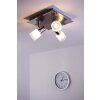 Brilliant LED Plafond spot Chroom, Nikkel mat, Wit, 3-lichts