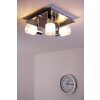 Brilliant LED Plafond spot Chroom, Nikkel mat, Wit, 3-lichts