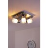 Brilliant LED Plafond spot Chroom, Nikkel mat, Wit, 3-lichts