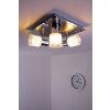 Brilliant LED Plafond spot Chroom, Nikkel mat, Wit, 3-lichts