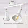 Polmak Plafond spot Goud, Wit, 2-lichts