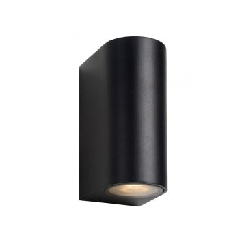 Lucide ZORA Muurlamp LED Zwart, 2-lichts