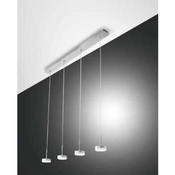 Fabas Luce Dunk Hanglamp LED Aluminium, 4-lichts