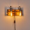 Mallard Muurlamp Hout licht, Zilver, 2-lichts