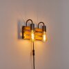 Mallard Muurlamp Hout licht, Zilver, 2-lichts