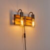 Mallard Muurlamp Hout licht, Zilver, 2-lichts