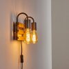 Mallard Muurlamp Hout licht, Zilver, 2-lichts
