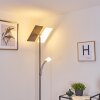 Cazis Staande lamp LED Nikkel mat, 3-lichts