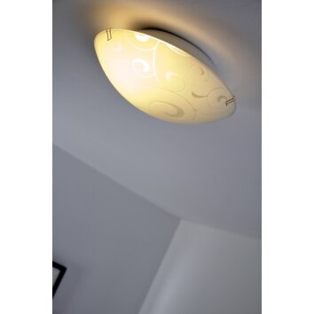 Globo BIKE Plafondlamp Wit, 1-licht
