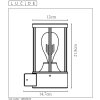 Lucide LORI Buiten muurverlichting Antraciet