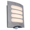 Lutec FARELL Buiten muurverlichting LED Antraciet, 1-licht, Bewegingsmelder