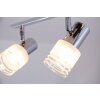 Brilliant LED Plafondlamp Chroom, Wit, 4-lichts