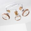 Bariloche Plafondlamp Chroom, Wit, 3-lichts