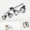 Rieti Plafondlamp Zwart, 4-lichts