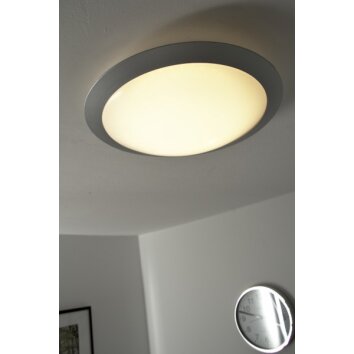 Trio GONZALO Plafondlamp LED Titan, Wit, 1-licht