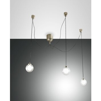 Fabas Luce Blog Hanglampen LED Goud, Zwart, 1-licht