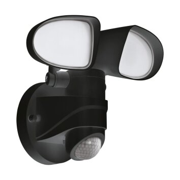 EGLO PAGINO Wandlamp LED Zwart, 1-licht, Bewegingsmelder