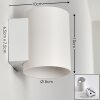Letsbo Wandlamp Wit, 1-licht