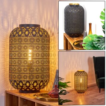 Blanes Staande lamp Zwart-Goud, 1-licht