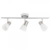 Brilliant Janna Spotbalk plafond Chroom, Wit, 3-lichts