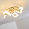 Karis Plafondlamp LED Nikkel mat, 3-lichts