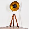 Jupiter Staande lamp Bruin, Hout donker, Zwart, 1-licht