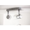 Brilliant LED Plafond spot Chroom, Wit, 2-lichts