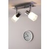 Brilliant LED Plafond spot Chroom, Wit, 2-lichts