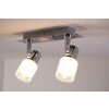 Brilliant LED Plafond spot Chroom, Wit, 2-lichts