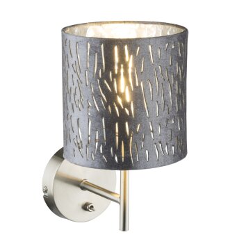 Globo TAROK Muurlamp Nikkel mat, 1-licht