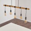 Galena Hanglamp Bruin, Grijs, 5-lichts
