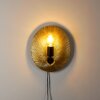 Calcasieu Muurlamp Zwart-Goud, 1-licht