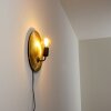 Calcasieu Muurlamp Zwart-Goud, 1-licht