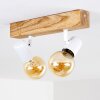 Barbengo Plafondlamp Hout licht, Wit, 2-lichts