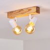 Barbengo Plafondlamp Hout licht, Wit, 2-lichts