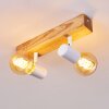 Barbengo Plafondlamp Hout licht, Wit, 2-lichts