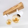 Barbengo Plafondlamp Hout licht, Wit, 2-lichts