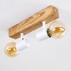 Barbengo Plafondlamp Hout licht, Wit, 2-lichts