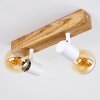 Barbengo Plafondlamp Hout licht, Wit, 2-lichts