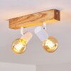 Barbengo Plafondlamp Hout licht, Wit, 2-lichts
