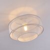 Limassol Plafondlamp Chroom, Wit, 1-licht