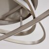 Krabi Plafondlamp LED Nikkel mat, 3-lichts, Afstandsbediening
