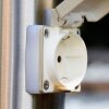 Caserta Plint licht, Staande lamp, Pad licht Roestvrijstalen kleur, 1-licht, Bewegingsmelder