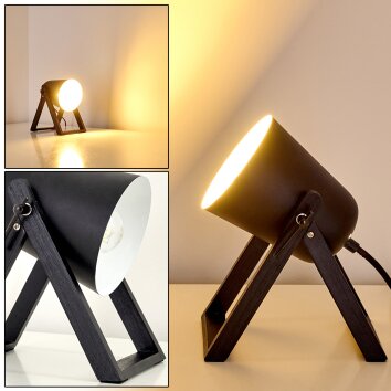 Novilly Tafellamp Zwart, 1-licht