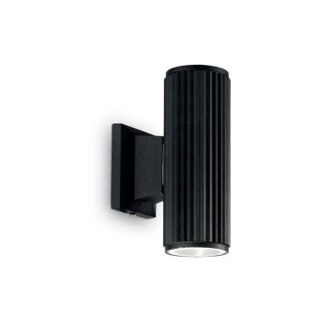 Ideallux BASE Muurlamp Zwart, 2-lichts