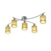 Trio GARADA Plafondlamp Nikkel mat, 5-lichts