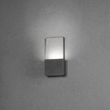 Konstsmide Matera Buiten muurverlichting LED Zwart, 1-licht