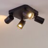 Kullaberg Plafondlamp Zwart, 4-lichts